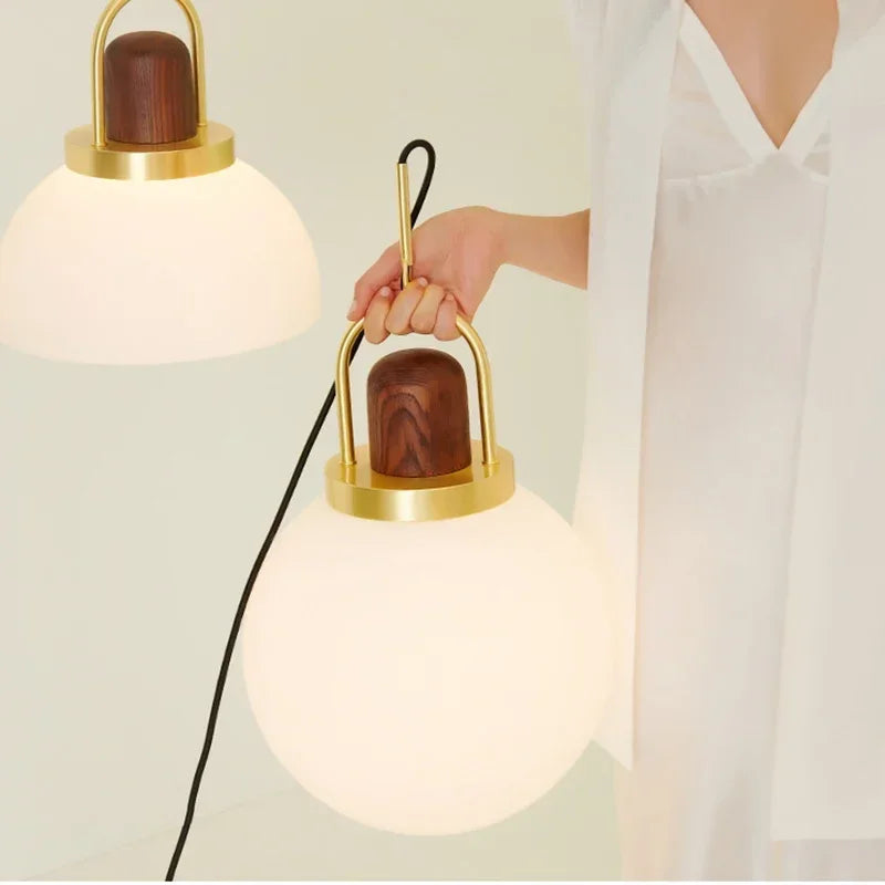 suspension en bois et verre pour décoration moderne - vue 10 sur 10