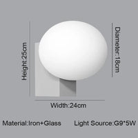 Applique murale Led ronde minimaliste