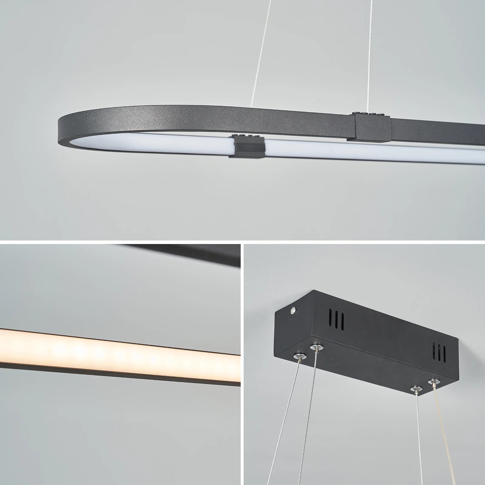 suspension à led moderne pour éclairage tendance et décoration - vue 4 sur 7