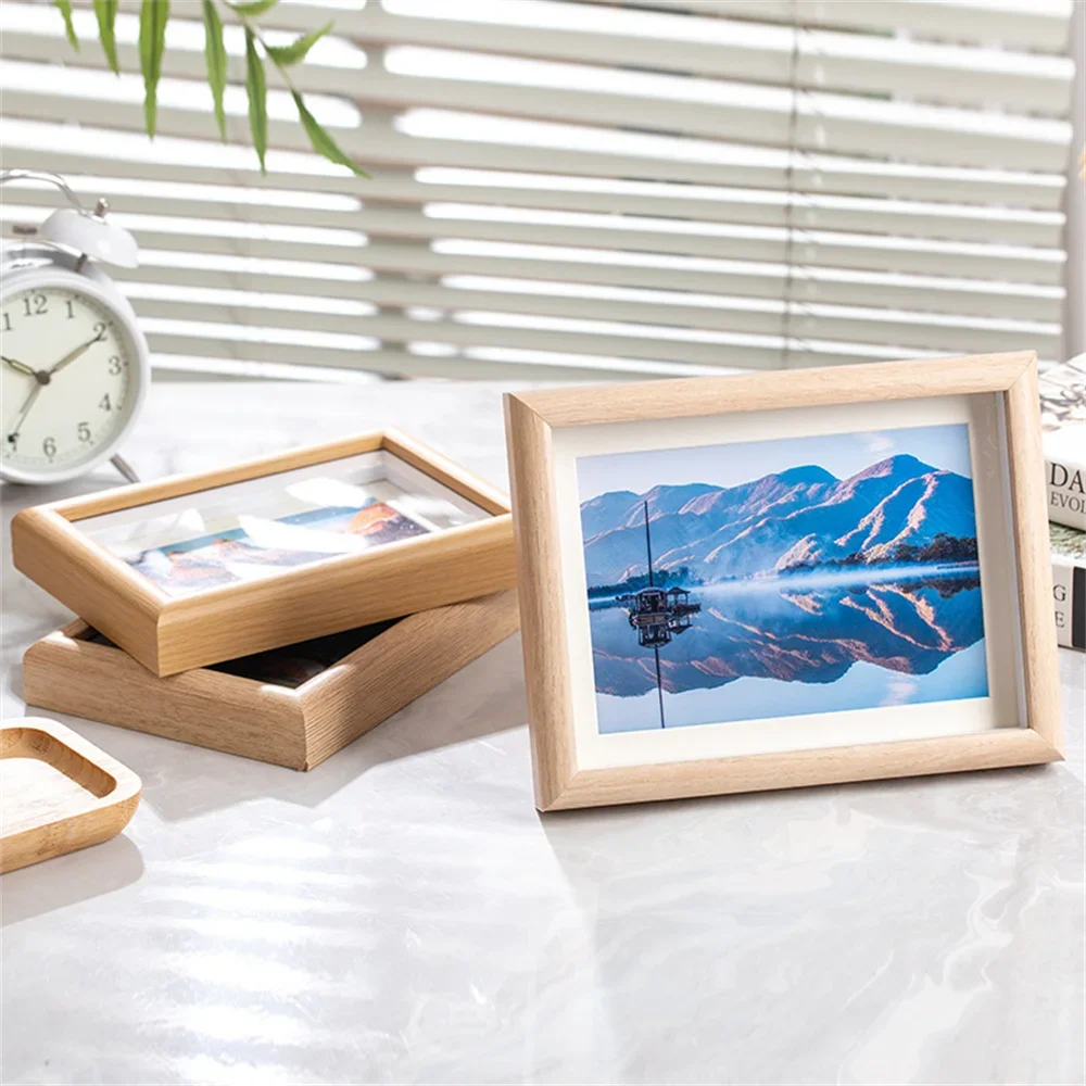 cadre photo en bois pour portraits de famille et souvenirs - vue 3 sur 9