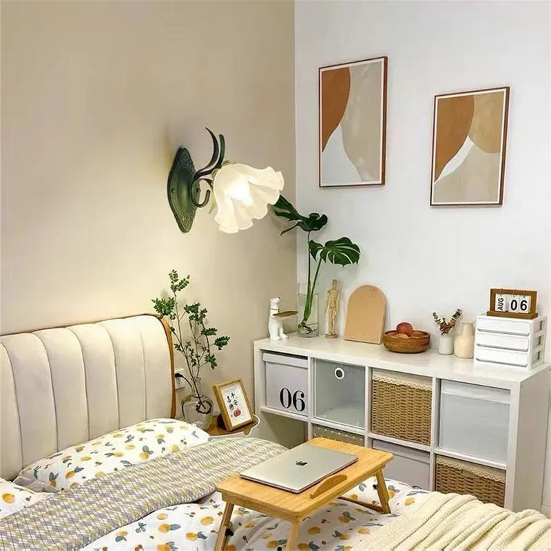 Applique murale Vintage à fleurs rurales françaises