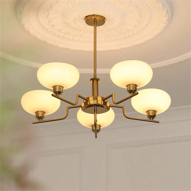 lustre bauhaus en verre pour décoration moderne et design - vue 2 sur 13