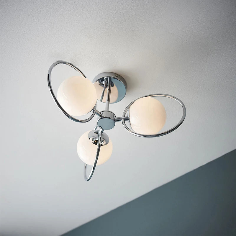lustre moderne en verre pour un intérieur design élégant - vue 5 sur 9