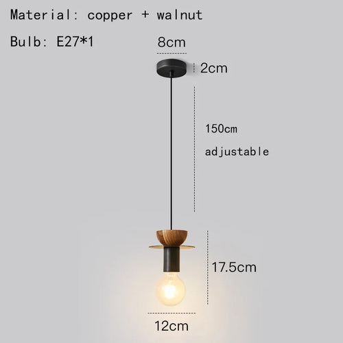 suspension moderne en bois et métal pour intérieur élégant - vue 10 sur 14