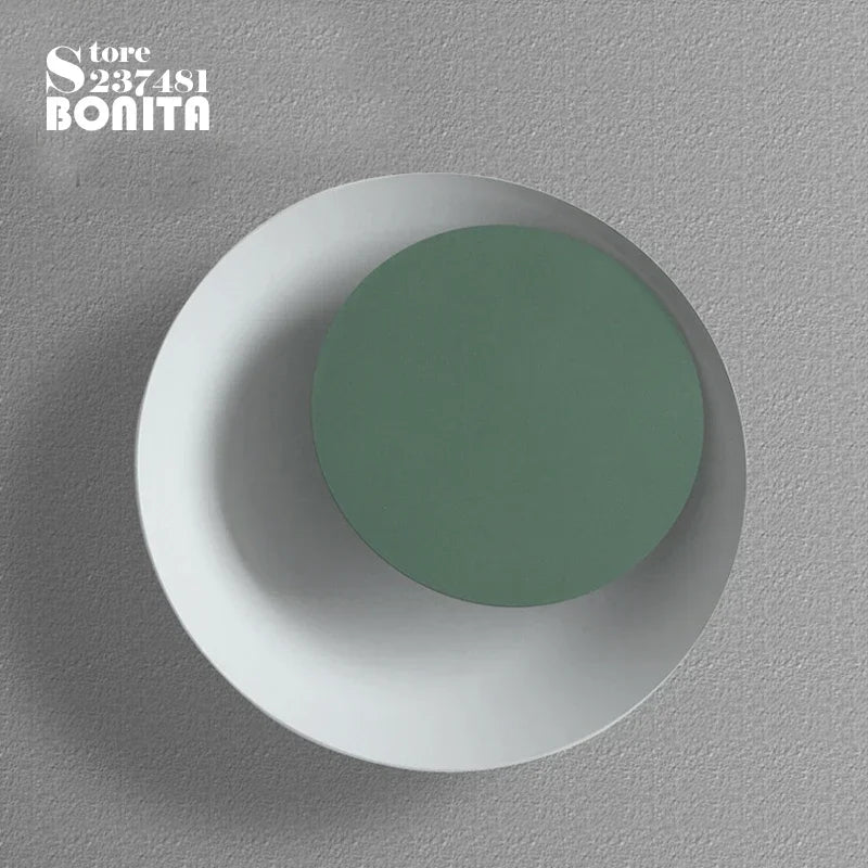 applique murale moderne rotative led design nordique en fer rond - vue 6 sur 15