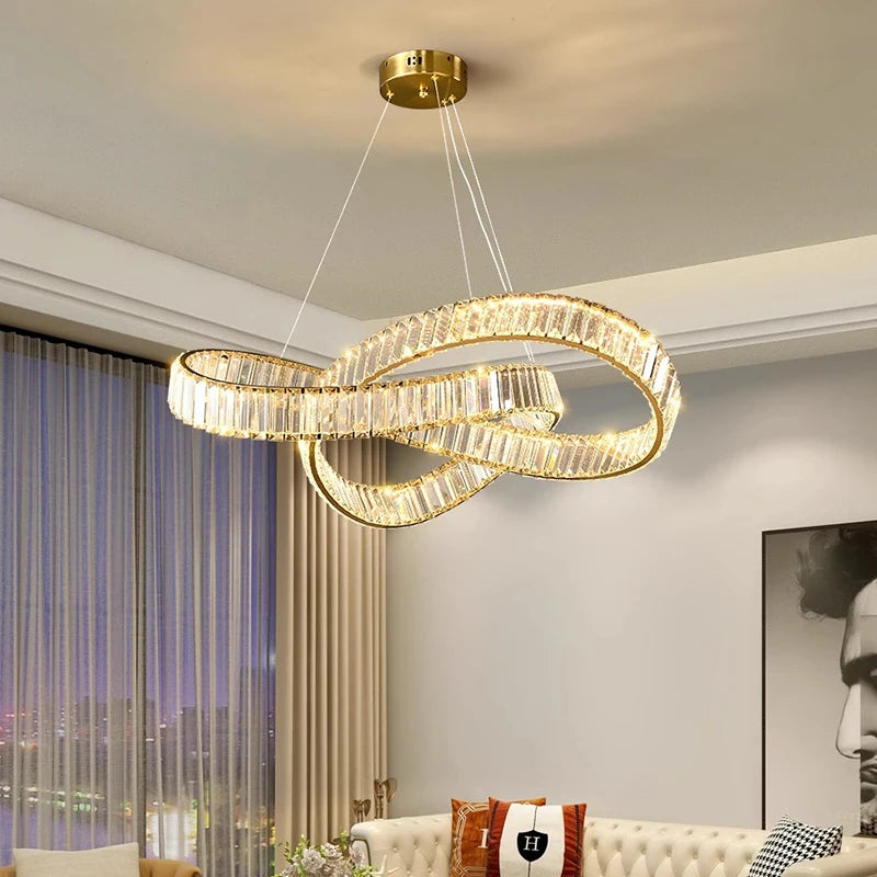 Modern home decoration crystal chandelier, living room Pendant lamp,Dining room Pendant lights, interior lighting - vue 2 sur 9