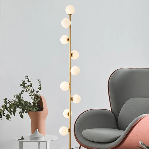 lampadaire boule en verre nordique pour décoration intérieure
