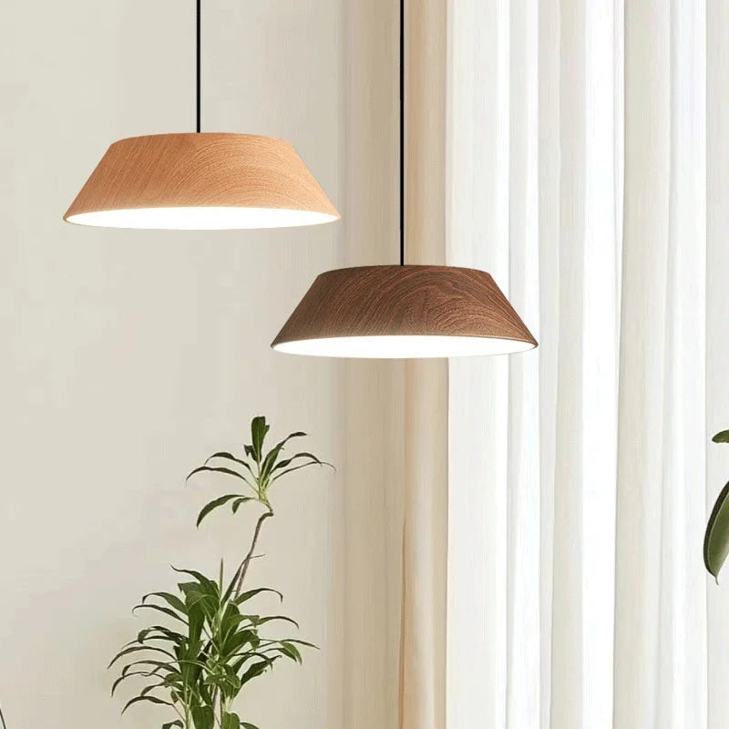lustre noyer salle manger plafond bar - vue 2 sur 8