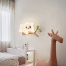 applique murale ours créatif pour chambre d'enfant décoration lumineuse