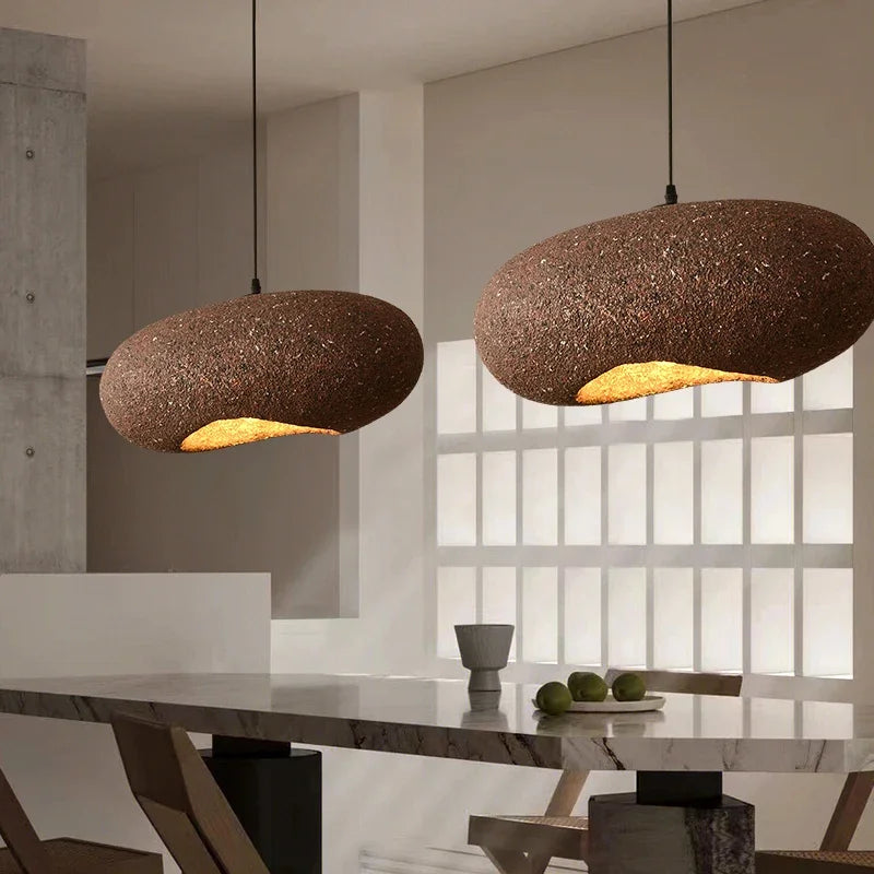 Nordic Minimalism Wabi-Sabi LED Chandelier Living Room Bedroom Modern Bar Decoration Lamp Dining Island Cafe Loft Pendant Lights - vue 3 sur 11