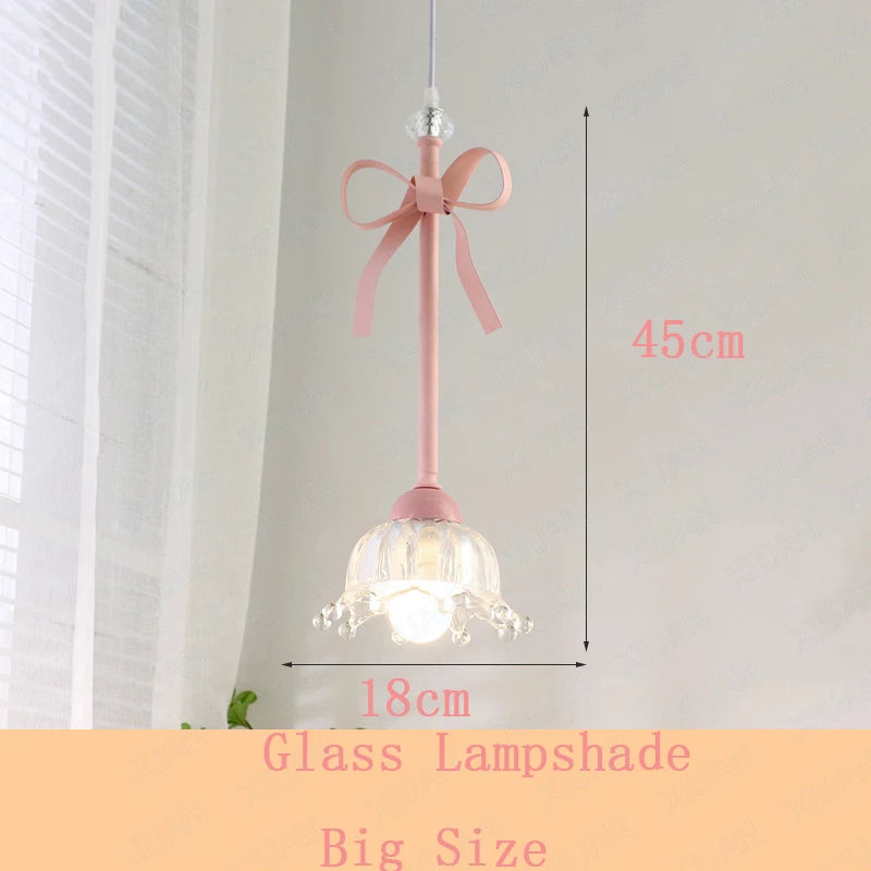 suspension romantique en verre pour décoration élégante