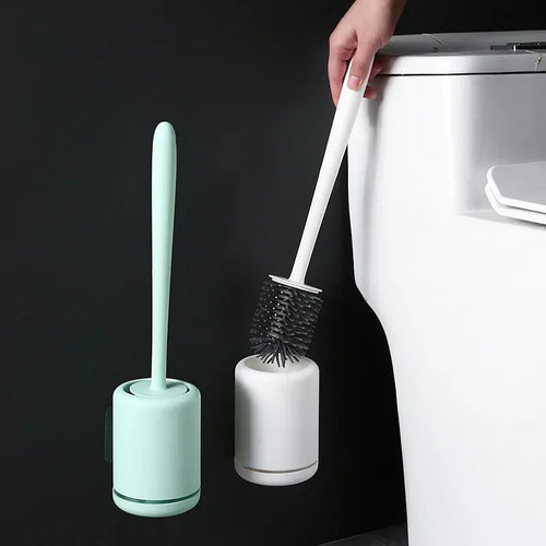 brosse de toilette murale avec support de rangement pratique - vue 3 sur 9