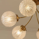 Plafonnier doré style américain de luxe avec boules
