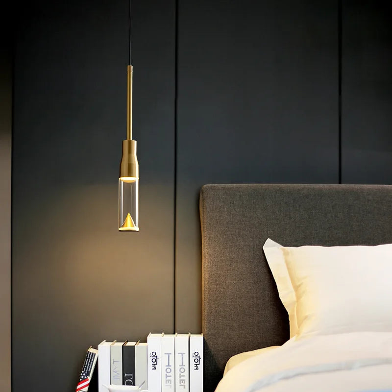 suspension design en cuivre pour éclairage intérieur chic - vue 3 sur 8