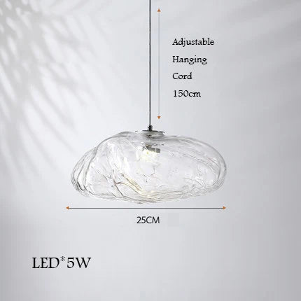 lustre en verre design nuage pour un intérieur créatif - vue 9 sur 21