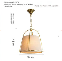 lustre minimaliste en tissu pour restaurant et bar