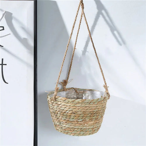 jardinière suspendue en macramé pour plantes d'intérieur et d'extérieur - vue 4 sur 10