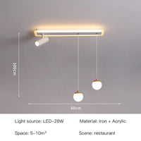 Plafonnier led acrylique projecteur spots