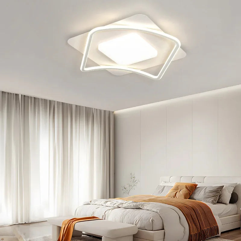 110V220V spectre complet crème vent Protection des yeux atmosphérique salon chambre principale Led plafonnier Packa - vue 5 sur 10