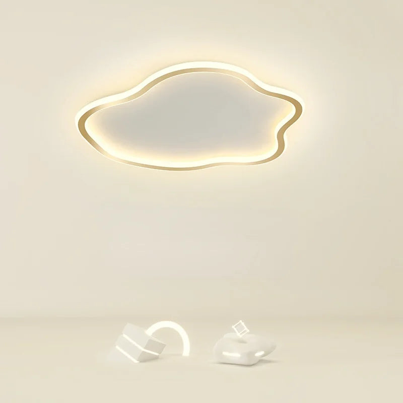 plafonnier led ultramince créatif en forme de nuage