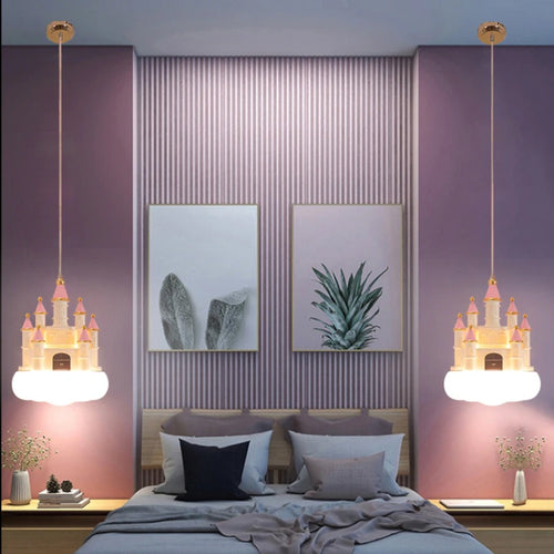 suspension créative nuages château pour chambre d'enfants - vue 5 sur 8
