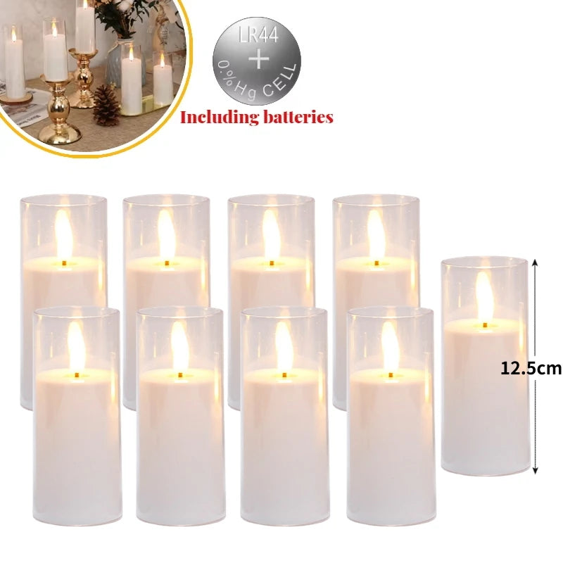 lot de 6 à 60 bougies led sans flamme pour décorations de fête - vue 11 sur 12