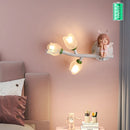 applique murale rechargeable en résine pour chambre d'enfant décorative