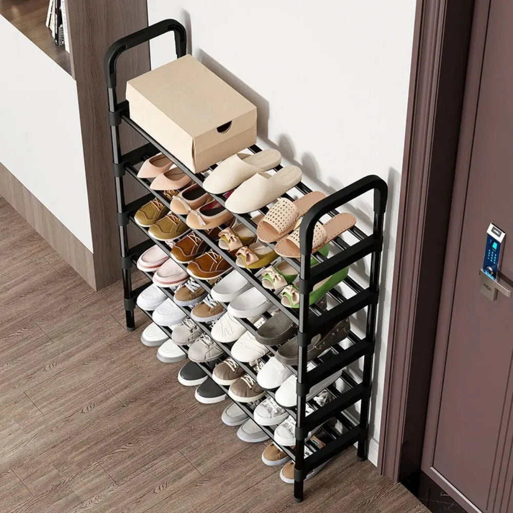 étagère à chaussures en métal à 5 niveaux gain de place tendance - vue 3 sur 16