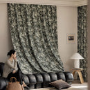 Rideau occultant floral moderne pour chambre ou salon