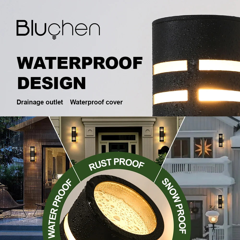 applique murale led étanche en inox pour extérieur élégant et moderne