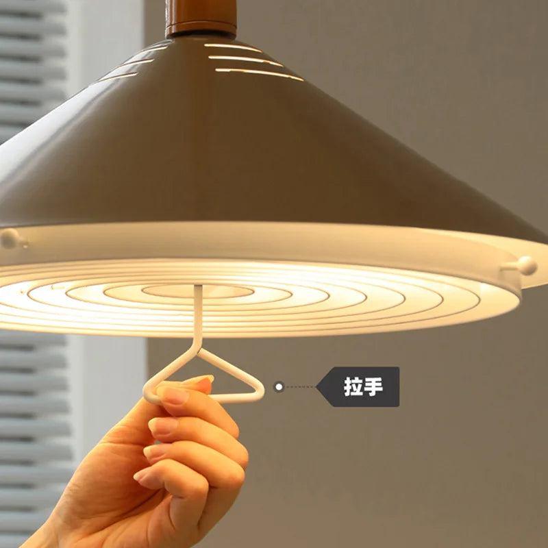 suspension LED design nordique anneau moderne décoratif intérieur - vue 5 sur 9