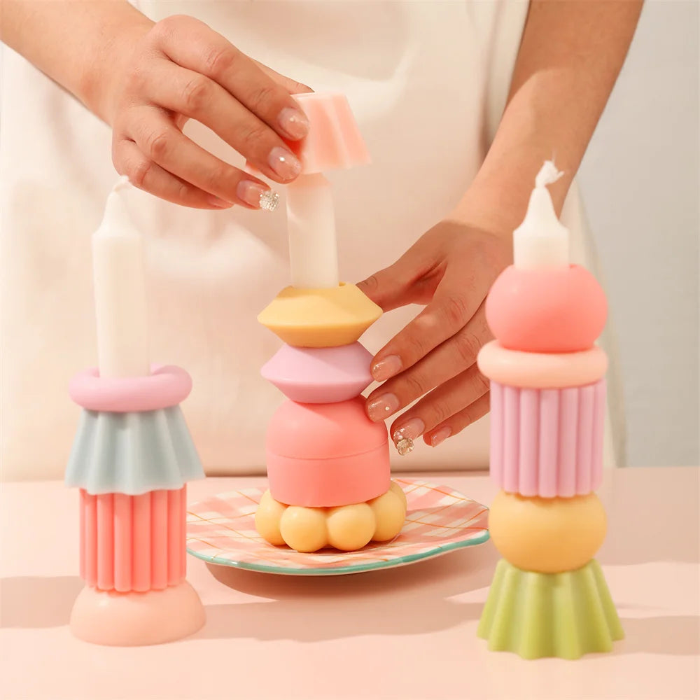 moule à bougie en silicone pour créations artisanales parfumées - vue 5 sur 16