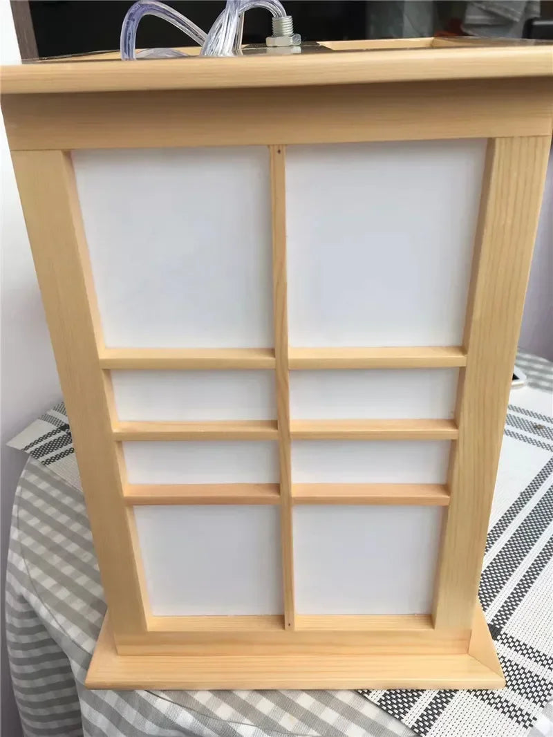 suspension en bois style japonais pour décoration intérieure - vue 3 sur 6