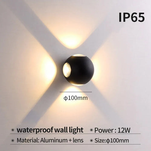 applique murale led moderne pour intérieur et extérieur - vue 10 sur 12