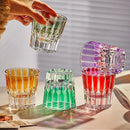 Verre whisky cocktail stries verticales design cristal 200ml