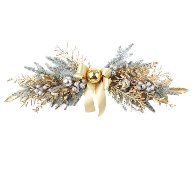 guirlande artificielle en rotin pour décorations de Noël et du Nouvel An