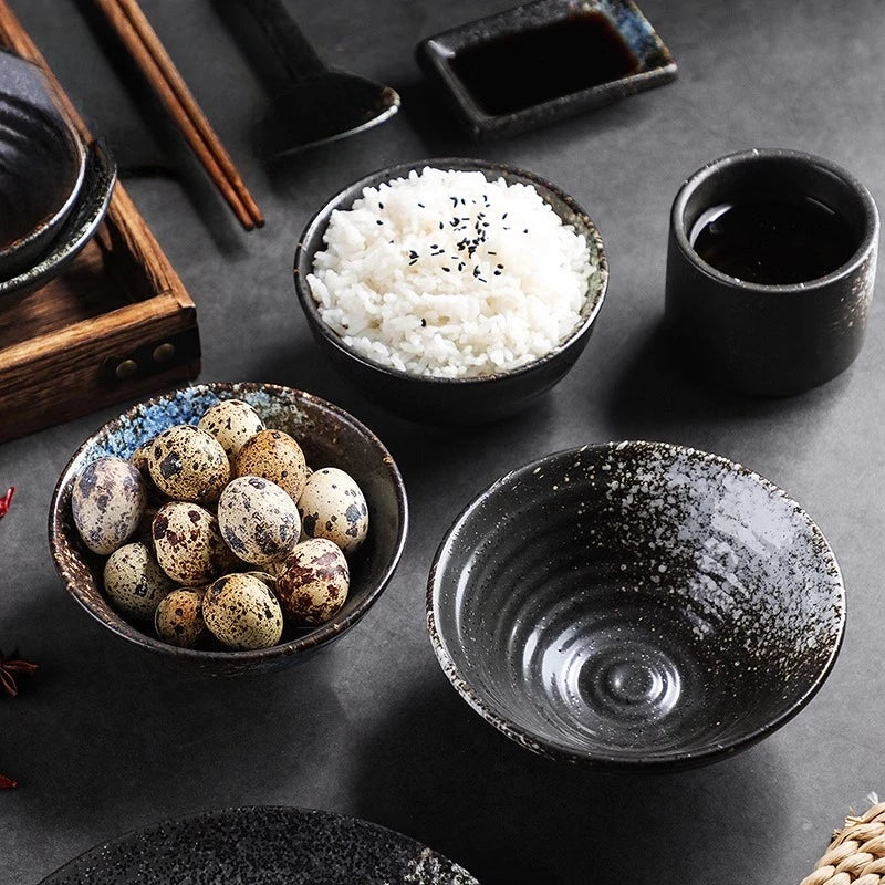 bol céramique forme corne style japonais 5 pouces - vue 3 sur 7