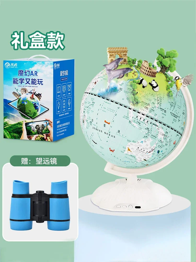 globe lumineux éducatif carte du monde décoration géographie - vue 11 sur 19