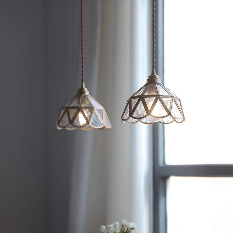 Suspension Nordique LED en Verre et corps doré - vue 6 sur 20
