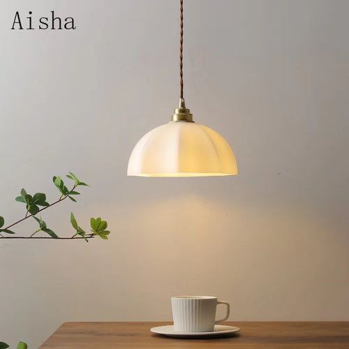 suspension design en cuivre pour restaurant et magasin