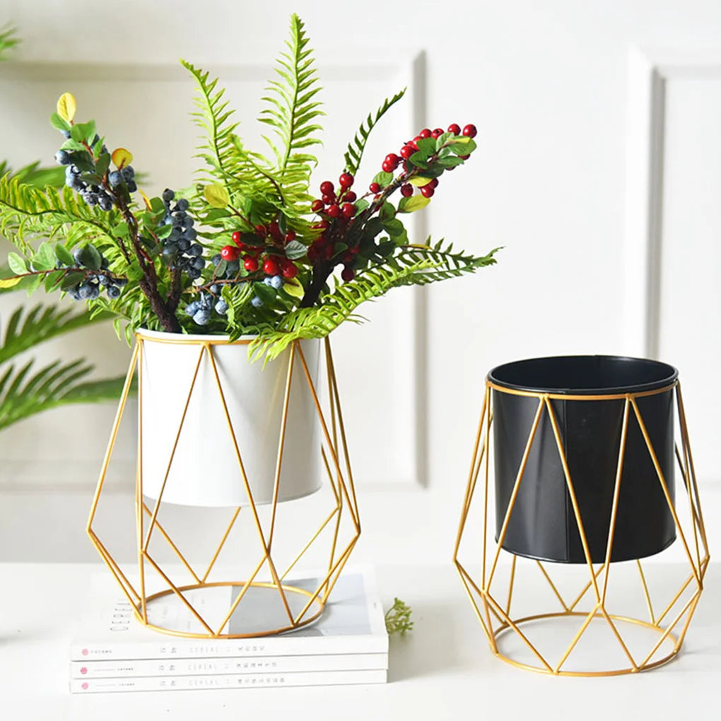 pot de fleurs nordique support décoratif pour bureau - vue 5 sur 12
