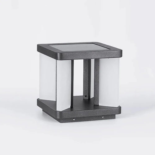 lampe de jardin solaire carrée pour extérieur décoratif - vue 6 sur 8