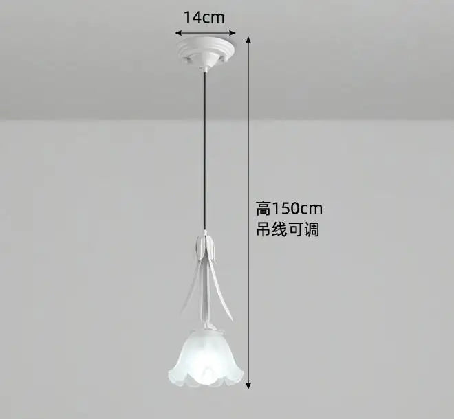 lustre suspendu à led en verre blanc laiteux à 3 têtes - vue 11 sur 12
