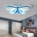 lustre led winfordo 	 avec lampe papillon réglable pour enfants