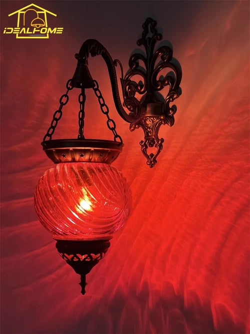 applique murale en verre coloré design ottoman pour café et restaurant - vue 4 sur 6