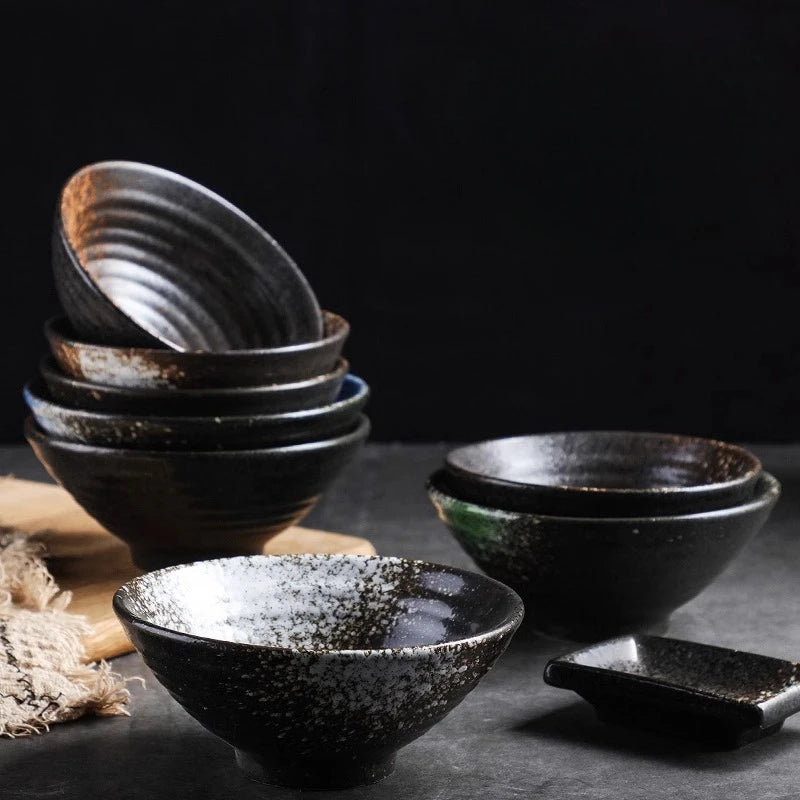 bol céramique forme corne style japonais 5 pouces - vue 4 sur 7
