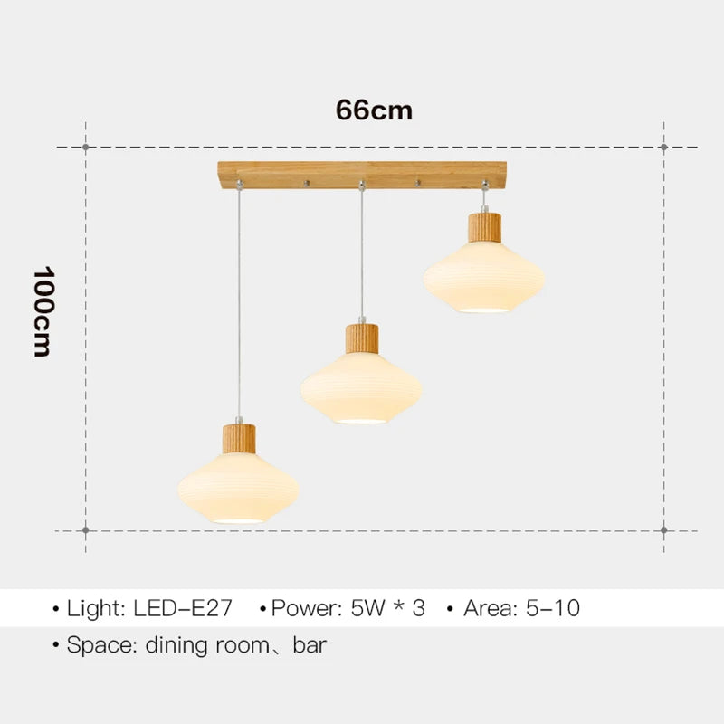 lustre nordique moderne en bois pour intérieur élégant - vue 11 sur 10
