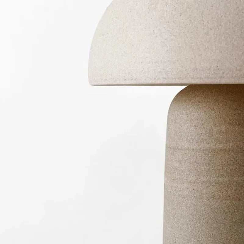 lampe à poser en poterie japonaise style wabi-sabi décoration artistique - vue 7 sur 8