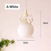 suspension en verre à nœud pour chambre d'enfant romantique et moderne