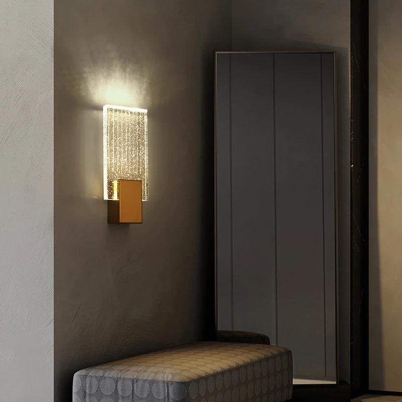 Applique murale en cristal Nordic style luxe pour éclairage intérieur - vue 4 sur 7